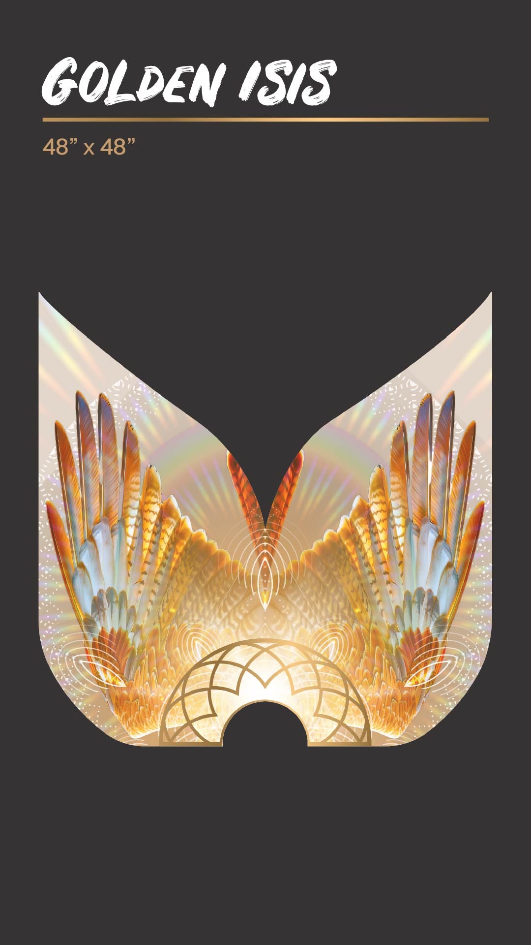 Golden Isis - Silk Veil Fans