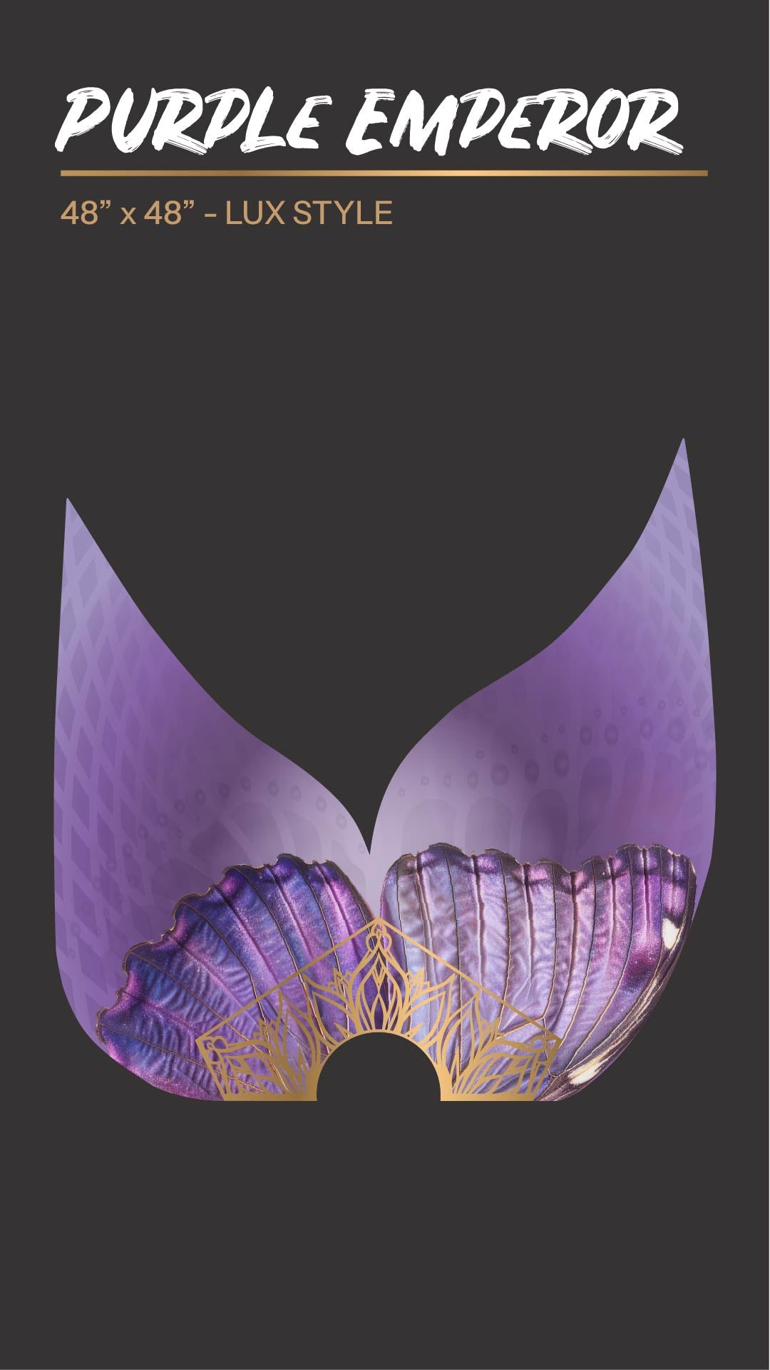 Purple Emperor - Silk Veil Fans