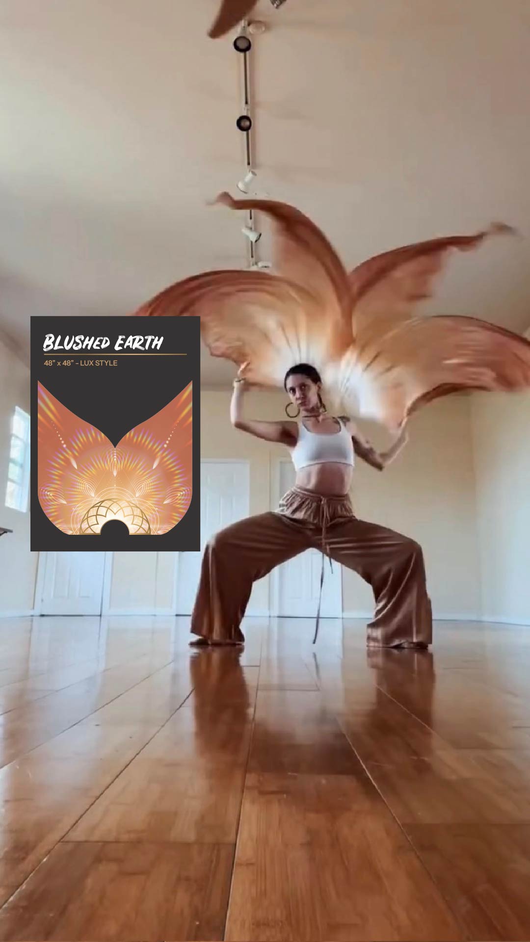 Blushed Earth - Silk Veil Fans