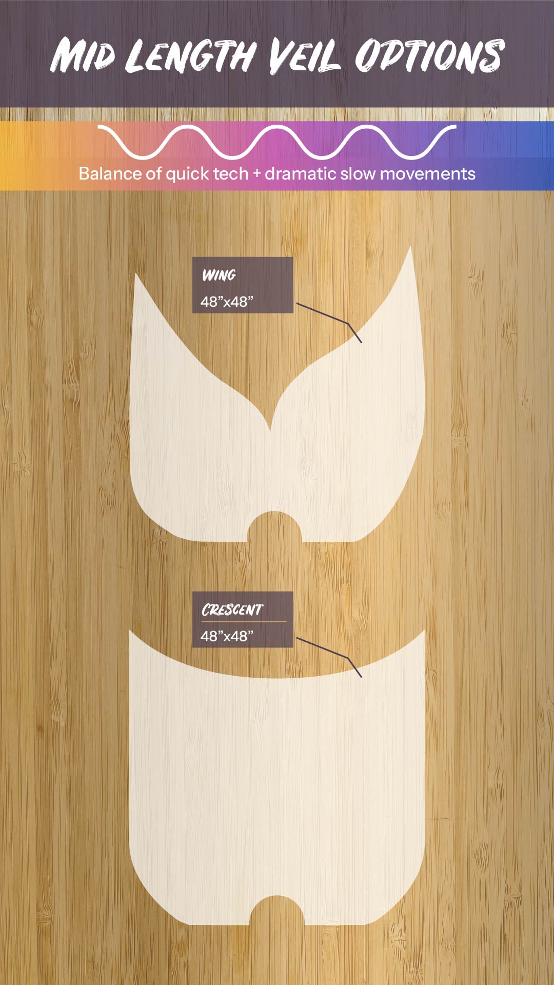 Purple Emperor - Silk Veil Fans