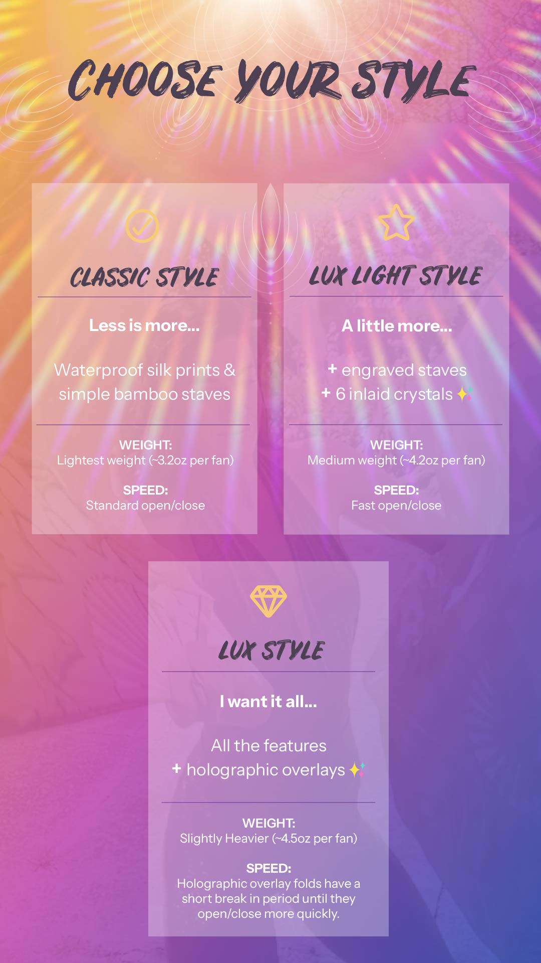 Eclipse - Silk Veil Fans