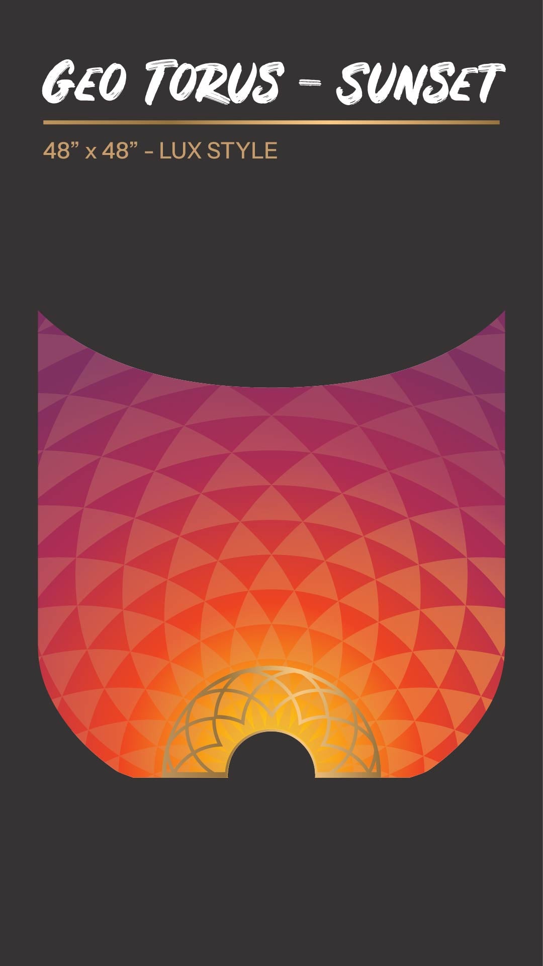 Geo Torus - Sunset - Silk Veil Fans