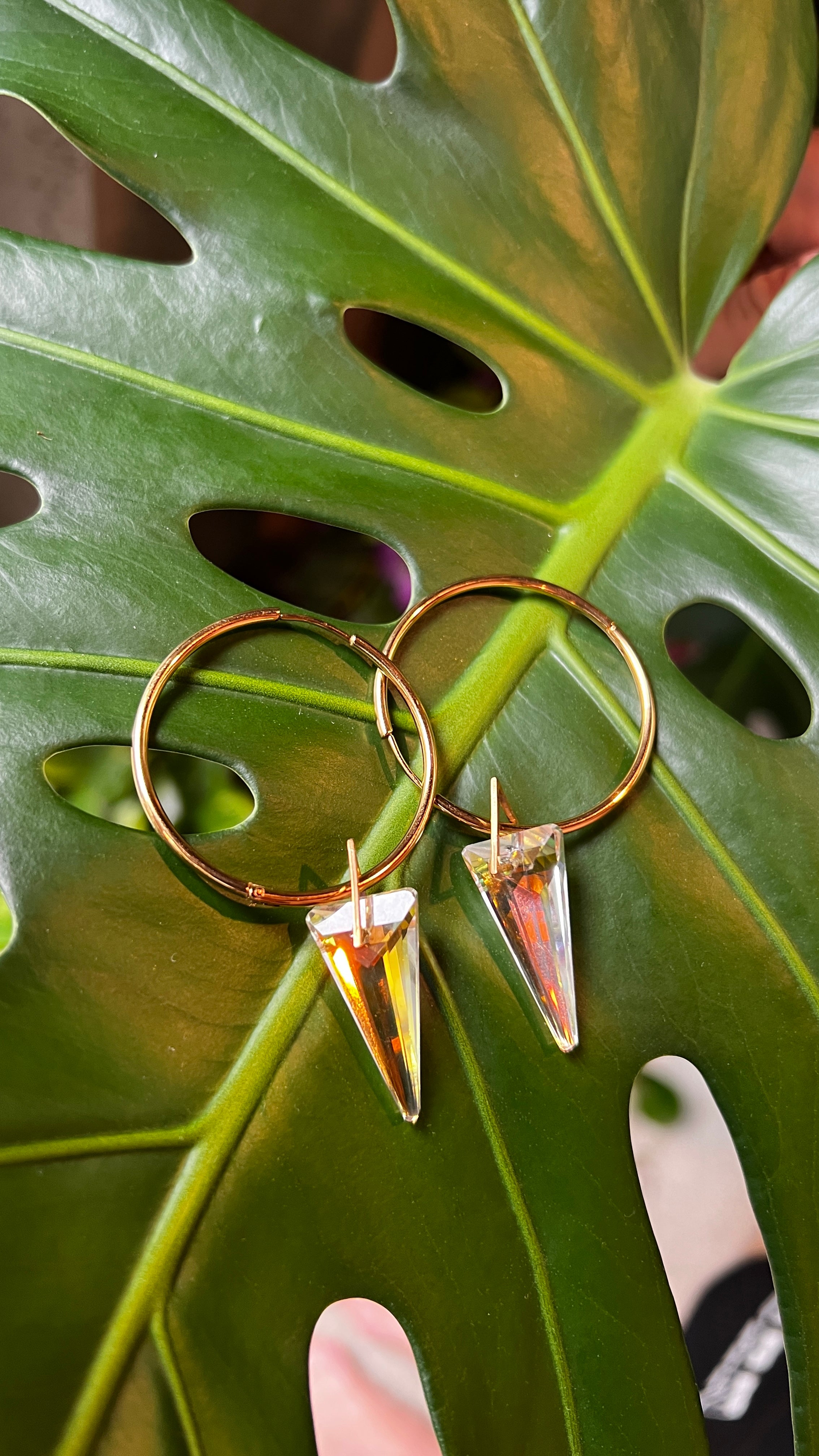 METAMORPH Sun-catcher Hoop Earrings