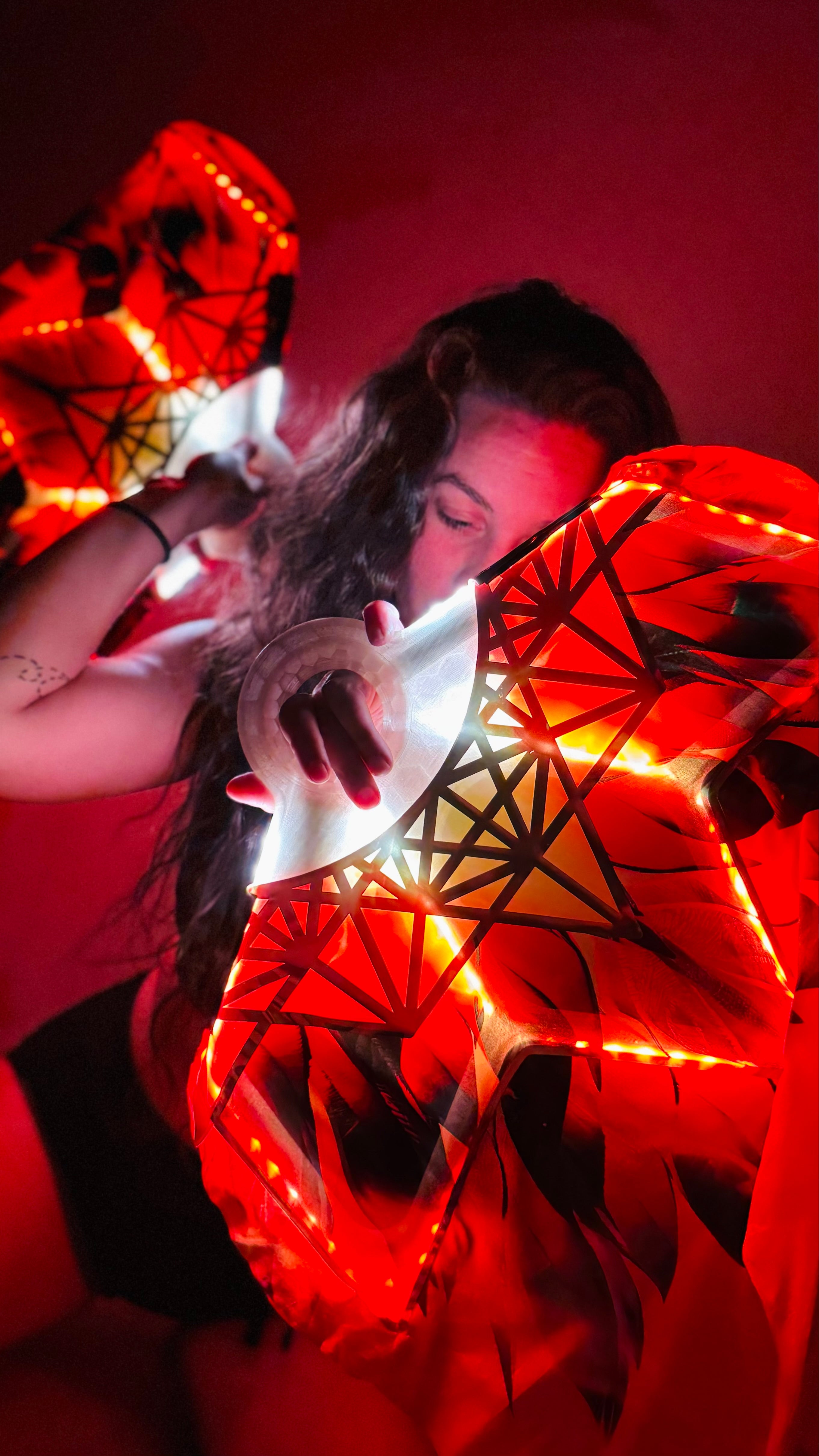 Silk Tech Fan Covers (for Neoflowart Crystal Fans)  - Phoenix