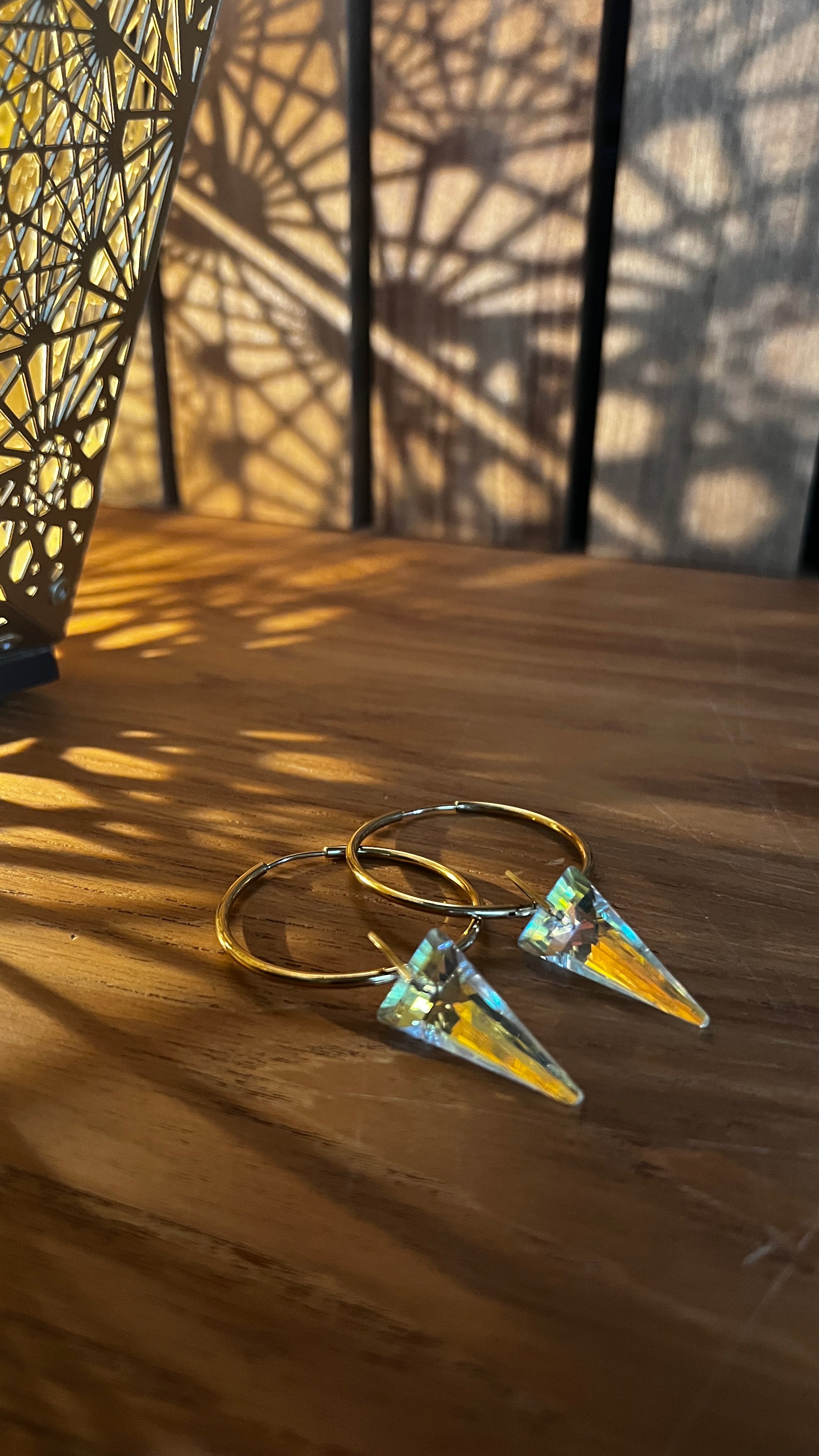 METAMORPH Sun-catcher Hoop Earrings