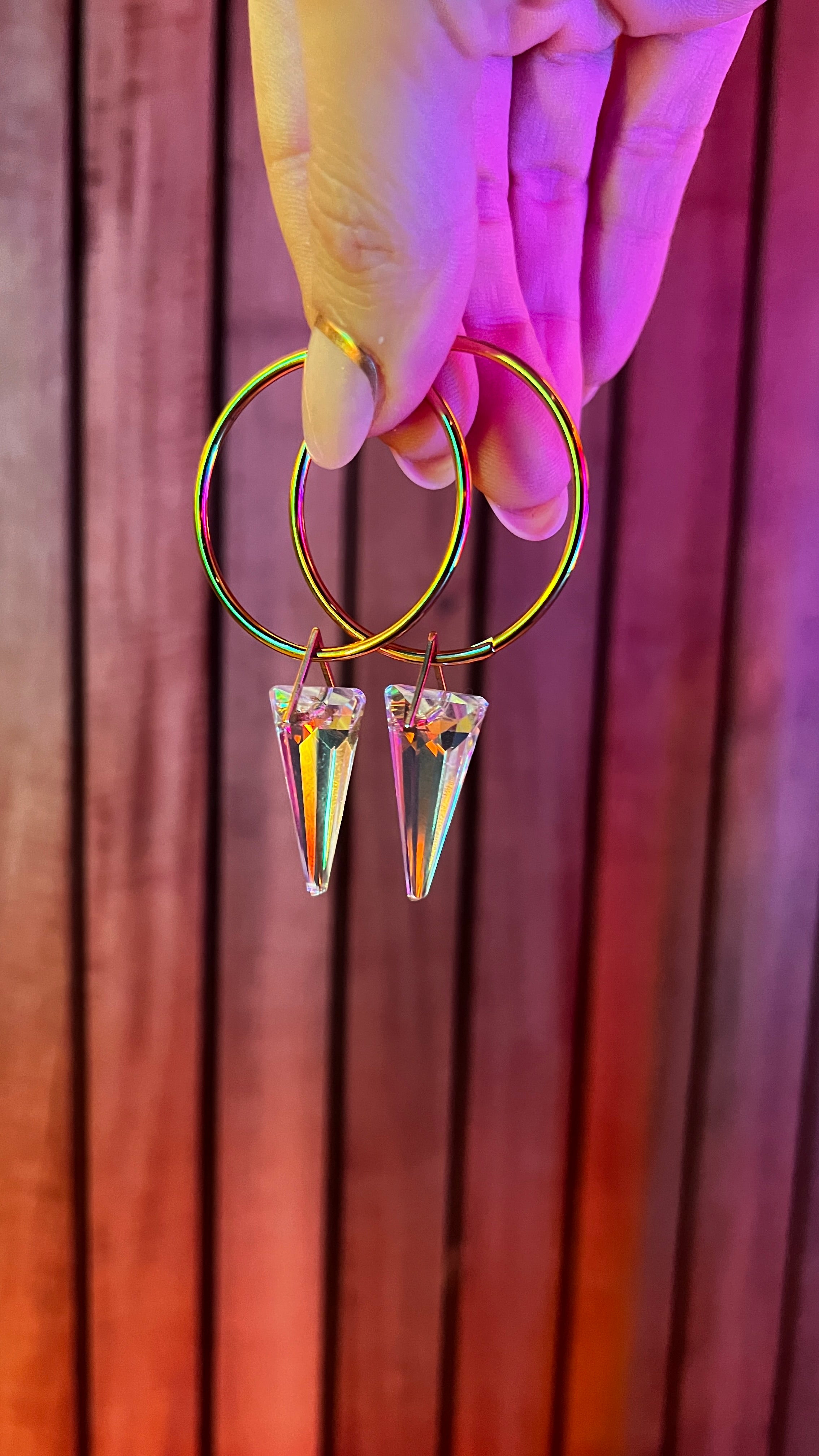 METAMORPH Sun-catcher Hoop Earrings