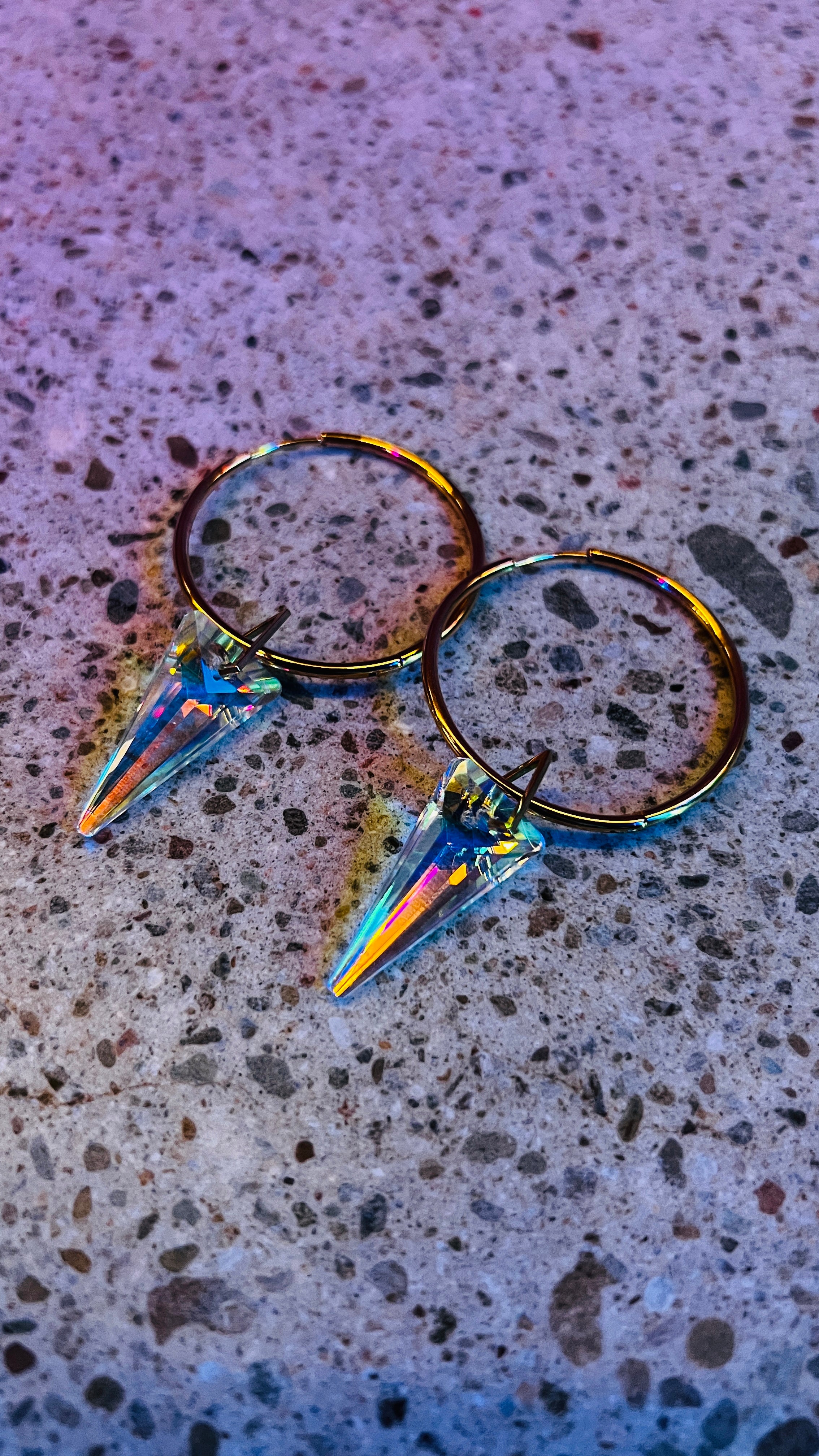 METAMORPH Sun-catcher Hoop Earrings