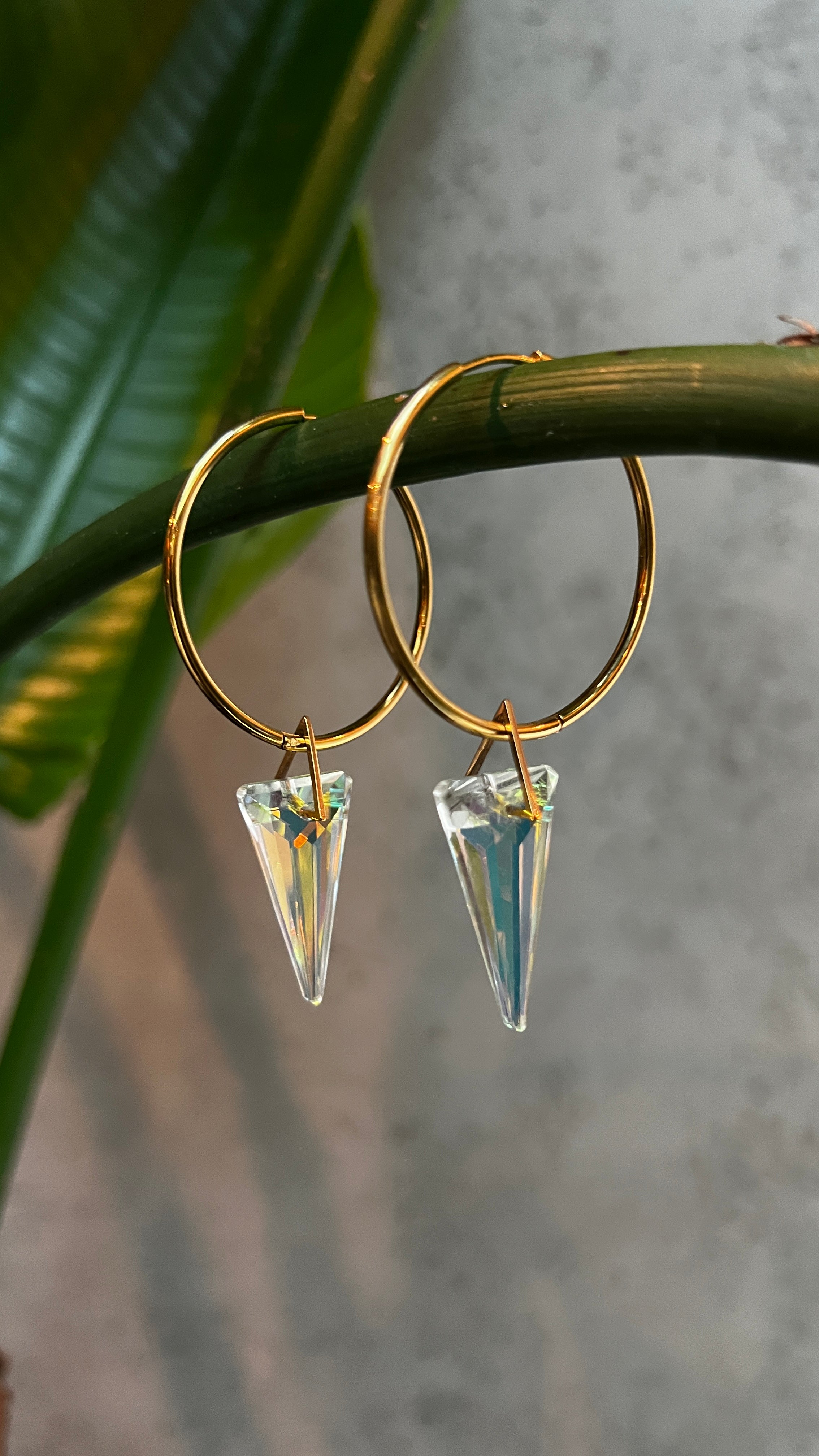 METAMORPH Sun-catcher Hoop Earrings