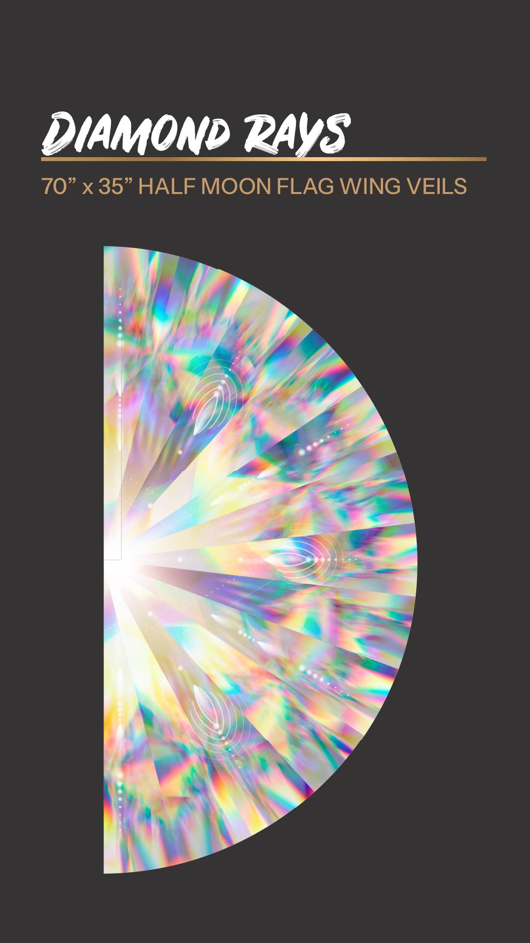 Diamond Rays - Flag Wing Veils