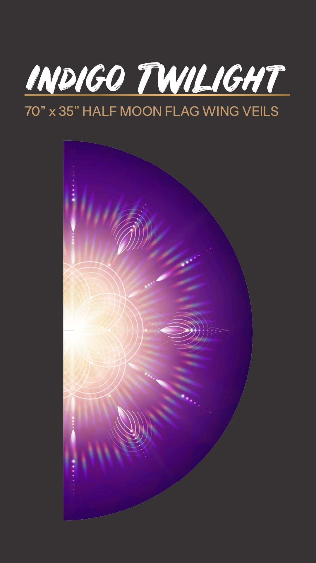 Indigo Twilight - Flag Wing Veils
