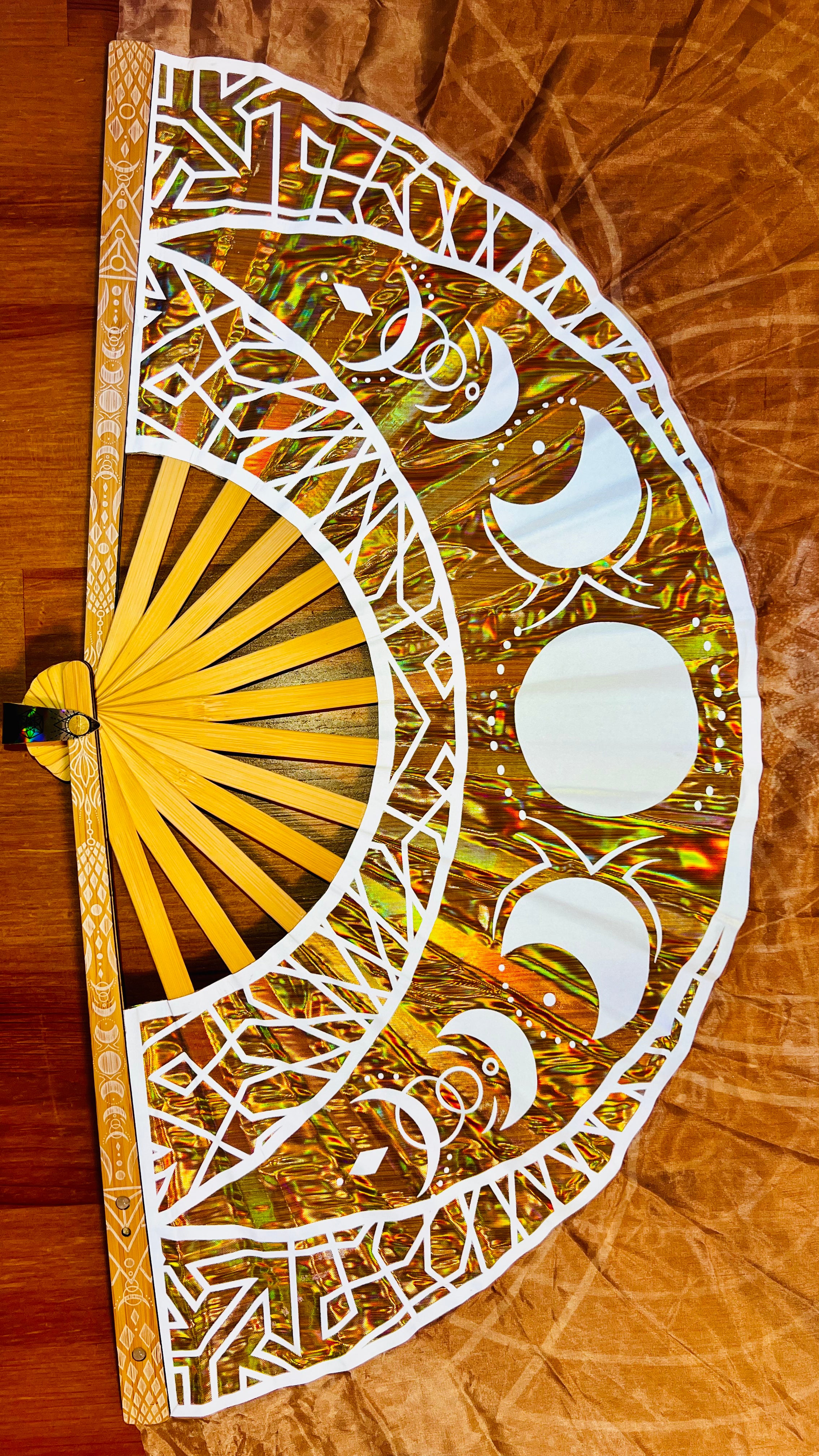 Moon Goddess -  Lux Silk Fan Set 48" x 48" (Partial UV)