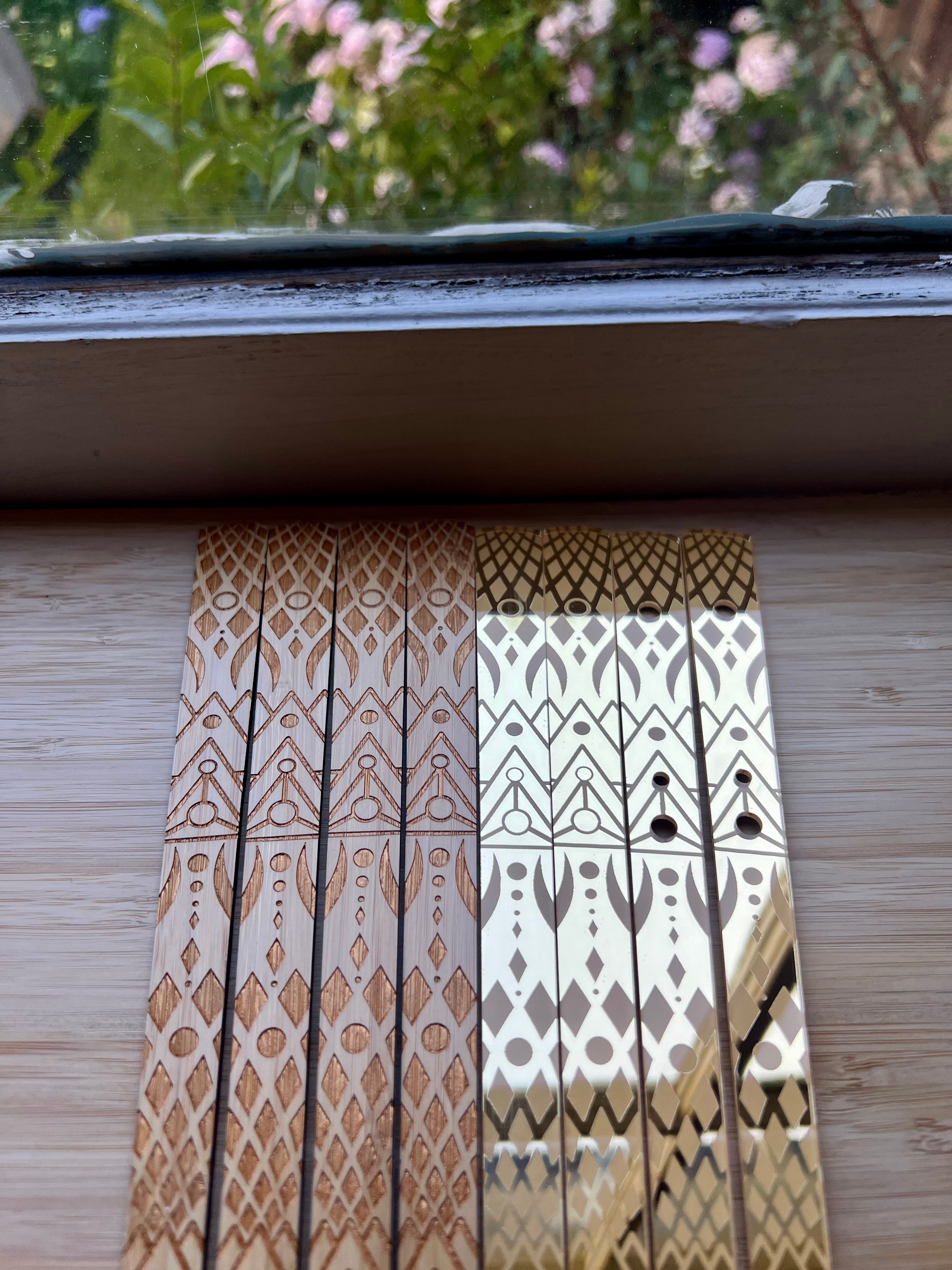 Golden Isis - Lux Silk Fan Set 48" x 48" (Partial UV)