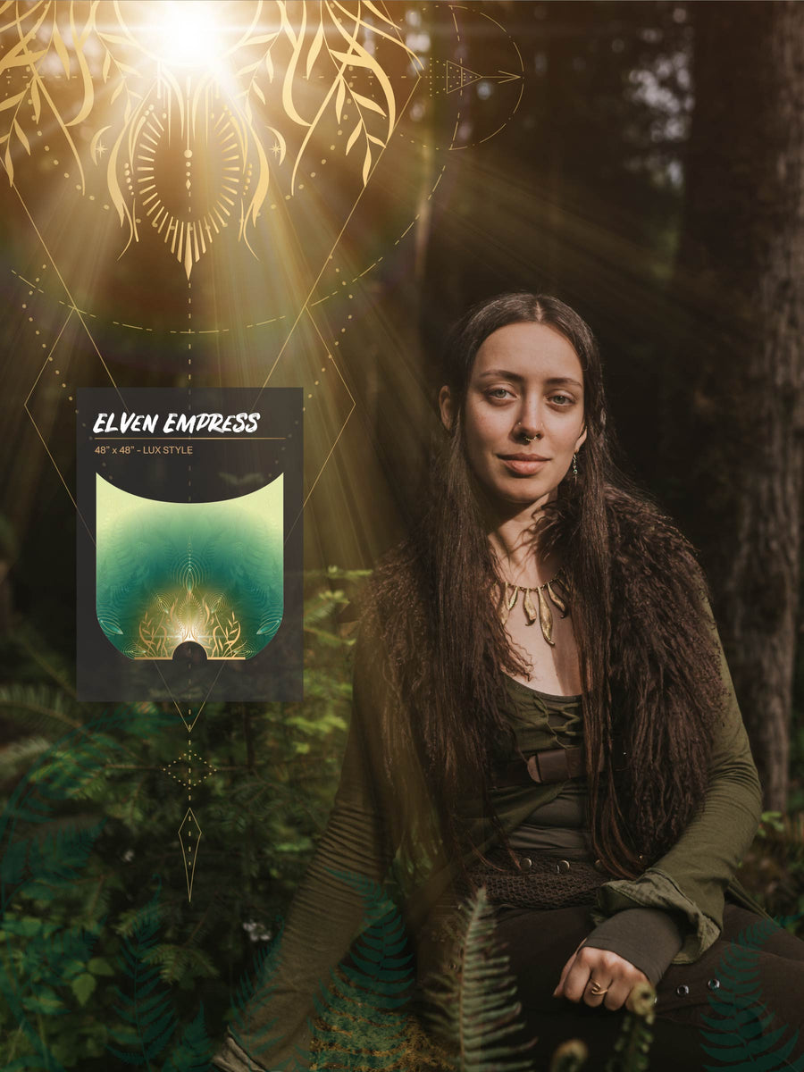Elven Empress - Silk Veil Fans