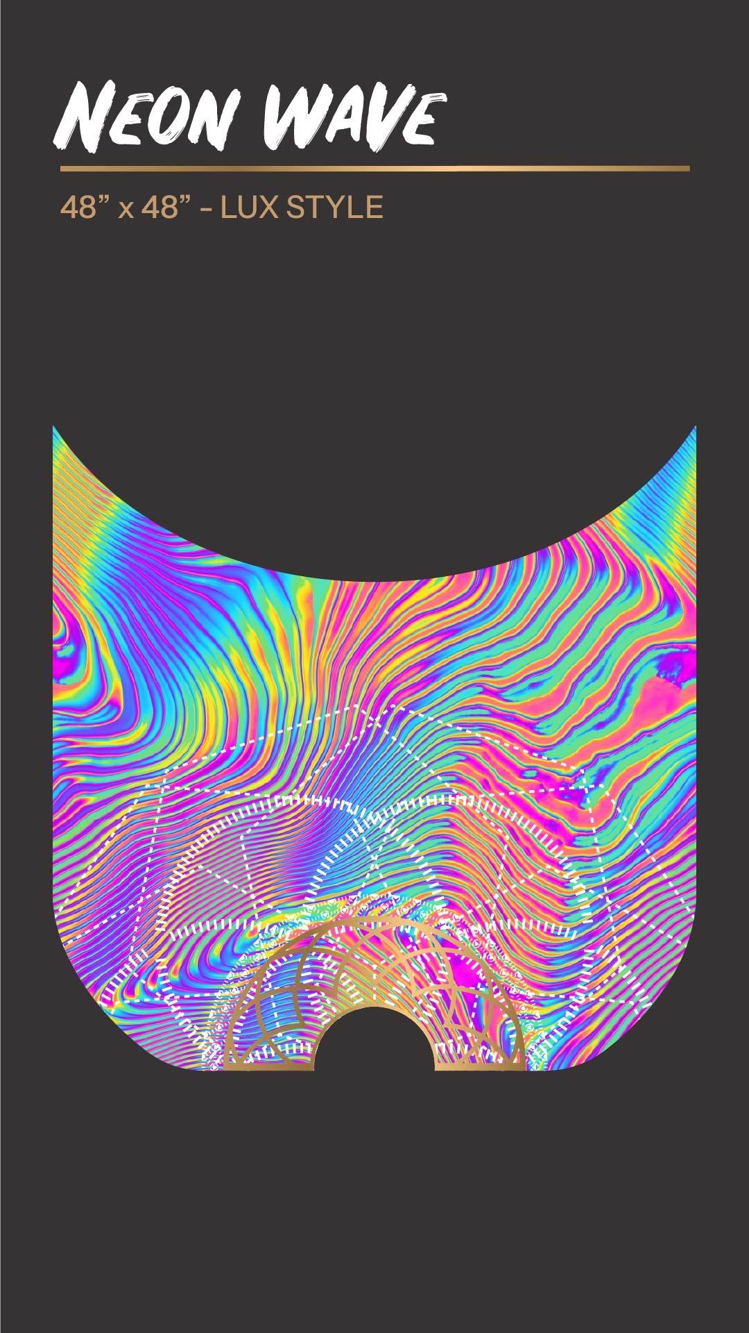 Neon Wave - Silk Veil Fans