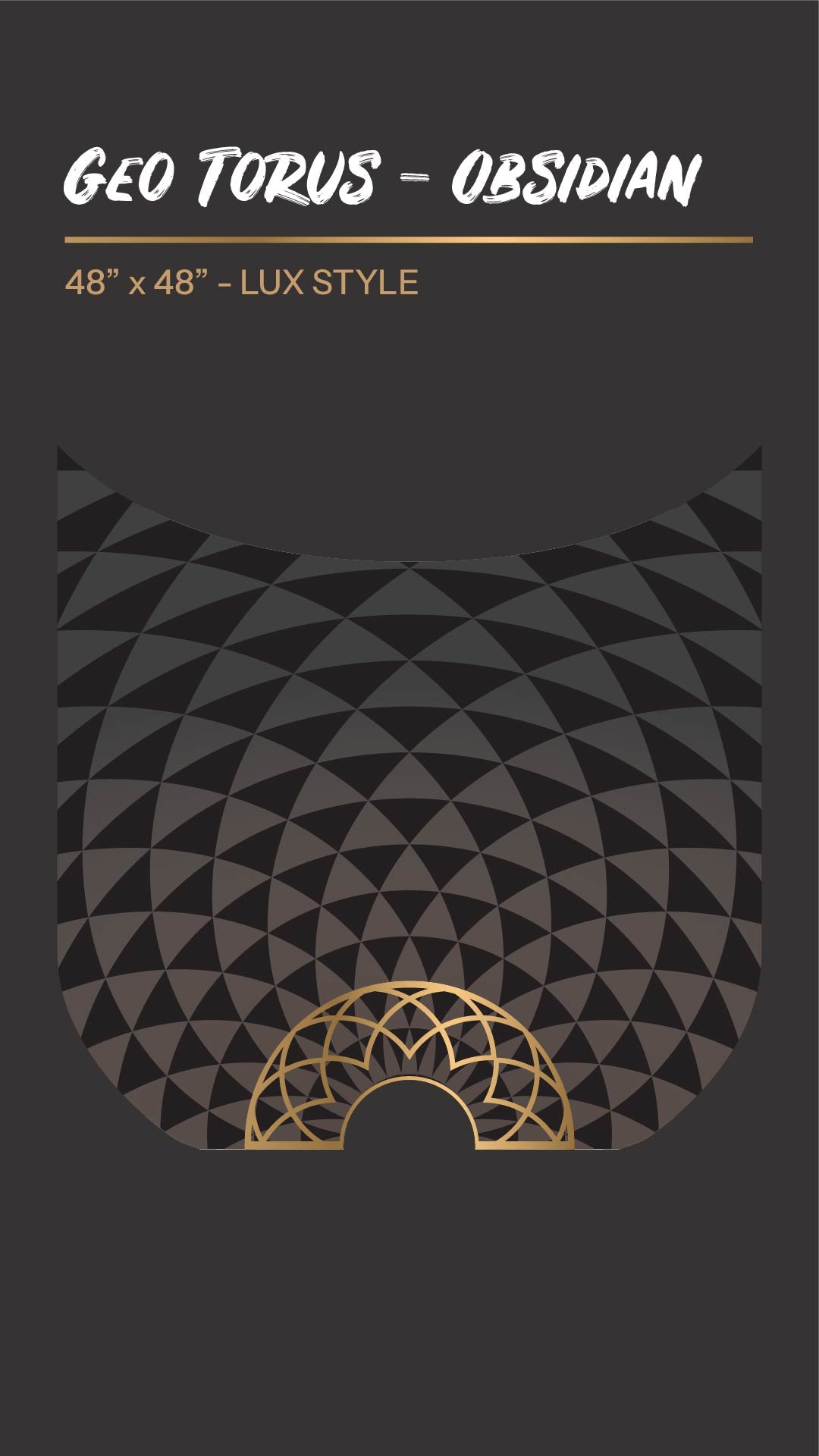 Geo Torus - Obsidian - Silk Veil Fans