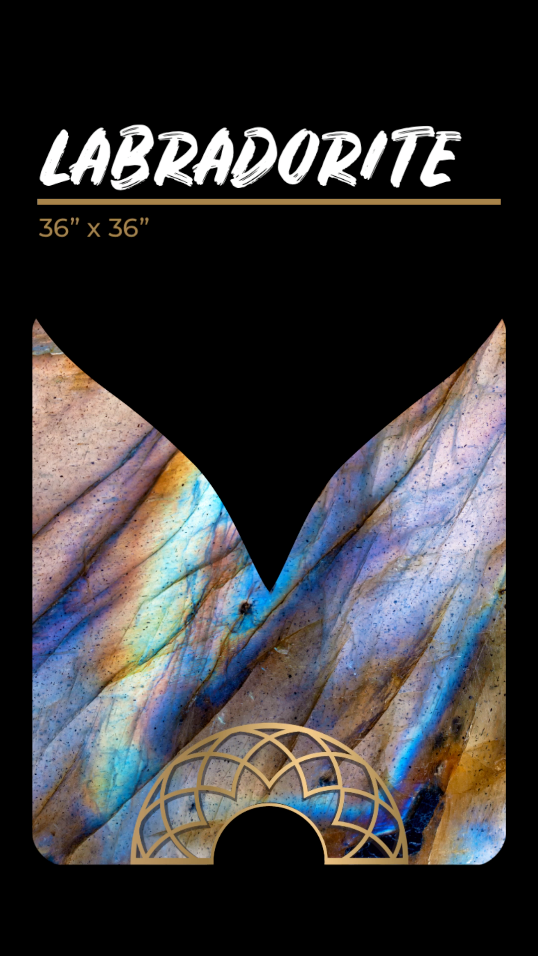 Labradorite - Lux Silk Fan Set